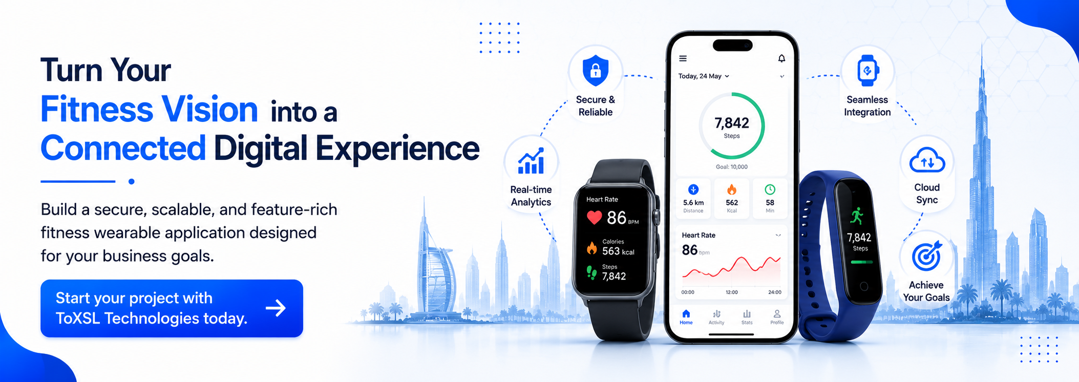 Fitness Wearable App Development in Dubai CTA